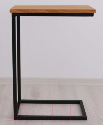 Приставной столик Stal-Massiv 1642-46/DH (черный/дуб натуральный)
