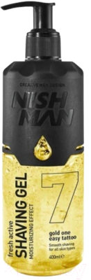 Гель для бритья NishMan 07 Gold One (400мл)