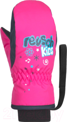 Варежки лыжные Reusch Kids Mitten / 4885405 0350 (р-р 2, розовый)