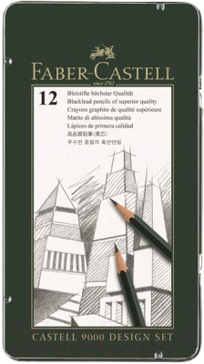 Набор простых карандашей Faber Castell 9000 4B-6H / 119064