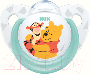 

Пустышка NUK, Белый;с разноцветным рисунком;бирюзовый, Trendline Disney / 10736328