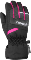 Перчатки лыжные Reusch Bennet R-Tex XT / 6061206 7771 (р-р 3.5, черный/розовый) - 