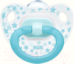 

Пустышка NUK, Белый;голубой, Happy Days / 10736324