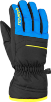 Перчатки лыжные Reusch Alan / 6061115 7002 (р-р 4.5, Black/Brilliant Blue/Safety Yellow) - 