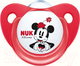 

Пустышка NUK, Белый;красный, Disney Mickey Mouse / 10730276