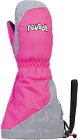 Перчатки лыжные Reusch Walter / 4985502 3500 (р-р 1, Mitten Pink Glo/Reflectiv) - 