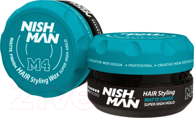 Воск для укладки волос NishMan M4 матовая сильной фиксации (100мл)