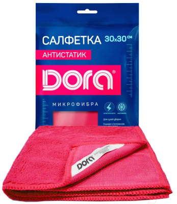 Салфетка хозяйственная Dora Антистатик 30x30см / 2001-004-40