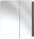 Шкаф с зеркалом для ванной Акваль Сеул / СЕУЛ.04.65.27.N - 
