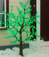 Светодиодное дерево Luazon Сакура 2317286 (зеленый) - 