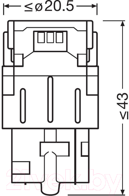 Комплект автомобильных ламп Osram 7505DWP-02B (2шт)