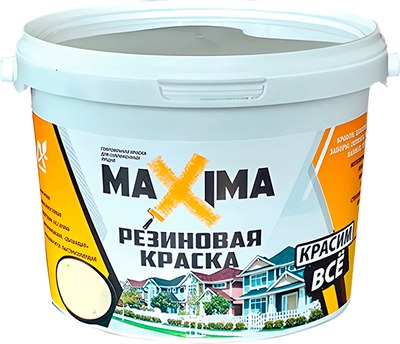 Краска MaXima резиновая №107 Шоколад (11кг) - 