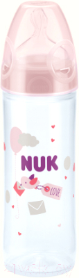 

Бутылочка для кормления NUK, Прозрачный;розовый, New Classic / 10741852