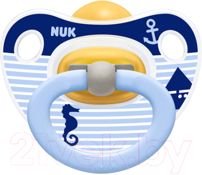 

Пустышка NUK, Голубой, Happy Kids / 10733765