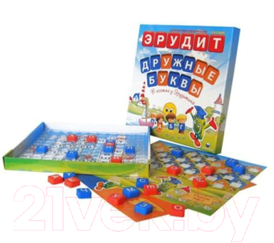 

Настольная игра Биплант, Эрудит. Дружные буквы / 10006