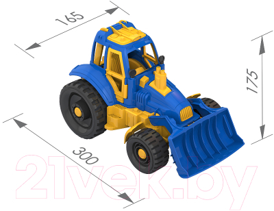 Трактор игрушечный Нордпласт С грейдером / 398