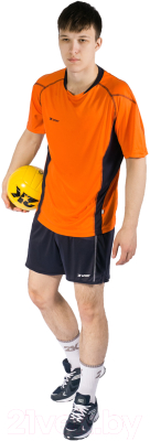 Футболка волейбольная 2K Sport Energy / 140040 (YL, оранжевый/темно-синий)