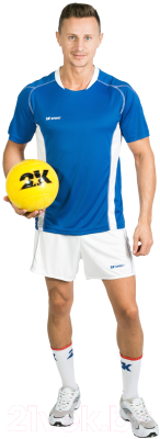 Футболка волейбольная 2K Sport Energy / 140040 (M, синий/белый)