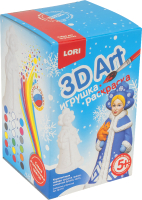 Набор для творчества Lori 3D Art. Игрушка-раскраска Снегурочка с белочкой / Ир-018 - 