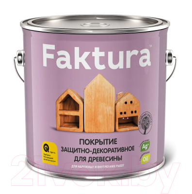 Защитно-декоративный состав Ярославские краски Faktura (2.5л, махагон)