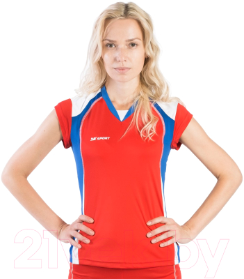 Майка волейбольная 2K Sport Energy / 140042 (L, красный/синий/белый)