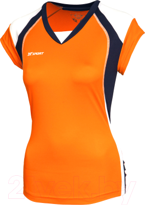 Майка волейбольная 2K Sport Energy / 140042 (M, оранжевый/темно-синий/белый)