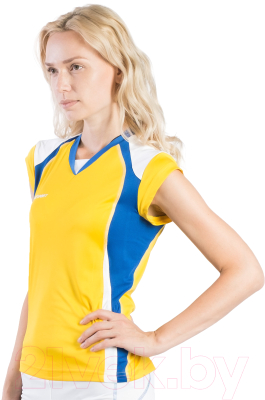 Майка волейбольная 2K Sport Energy / 140042 (L, желтый/синий/белый)