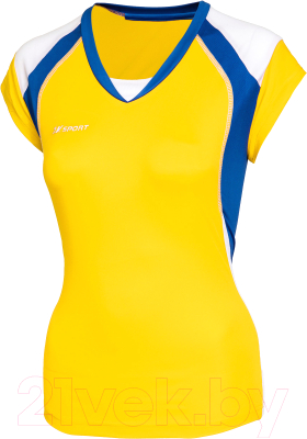 Майка волейбольная 2K Sport Energy / 140042 (XL, желтый/синий/белый)