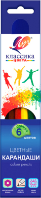 Изображение товара Набор цветных карандашей ЛУЧ Классика / 29С 1709-08 (6цв)