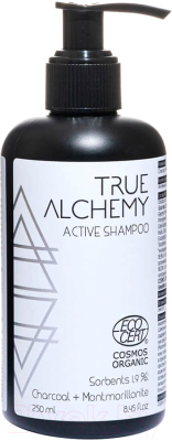 Шампунь для волос True Alchemy Active Shampoo Sorbents 1.9%: Charcoal+Montmorillonite Eсосert (250мл)