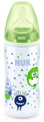 

Бутылочка для кормления NUK, Белый;зеленый, First Choice Plus / 10741813