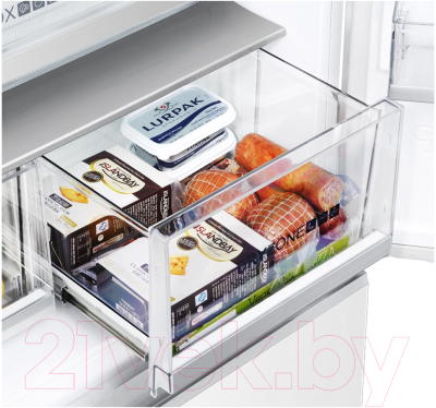 Холодильник с морозильником Haier HB18FGWAAARU