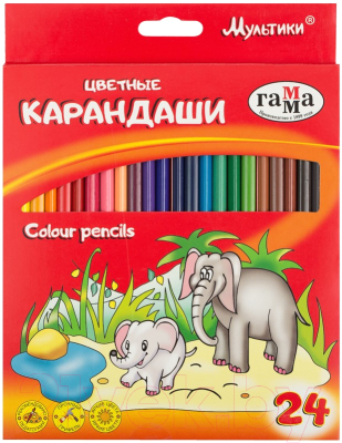 

Набор цветных карандашей ГАММА, Ассорти, Мультики / 050918-09
