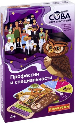 Настольная игра Bondibon Умная сова. Профессии и специальности / ВВ4005 - 