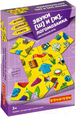 Развивающая игрушка Bondibon Логомозаика Звуки Ш и Ж / ВВ4250