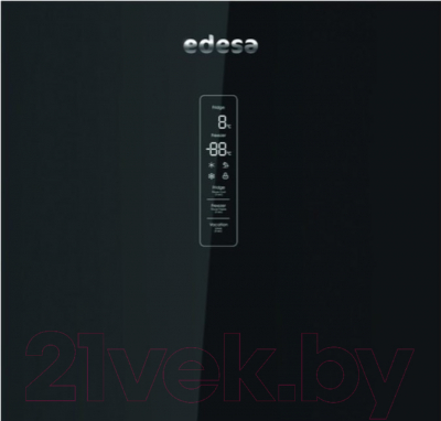Холодильник с морозильником Edesa EFC-1832 DNF GBK (черный)