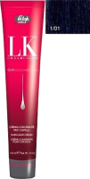 Крем-краска для волос Lisap Oil Protection Complex 1/01 (100мл, иссиня-черный) - 