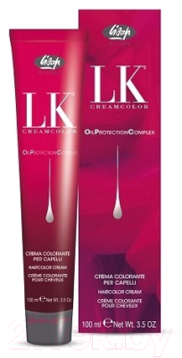 Крем-краска для волос Lisap Oil Protection Complex 1/01 (100мл, иссиня-черный)