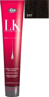 Крем-краска для волос Lisap Oil Protection Complex 3/07 (100мл, темно-каштановый натуральный бежевый) - 