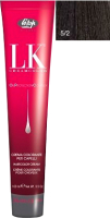 Крем-краска для волос Lisap Oil Protection Complex 5/2 (100мл, светло-каштановый пепельный) - 