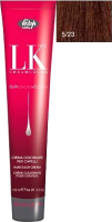Крем-краска для волос Lisap Oil Protection Complex 5/23 (100мл, светло-каштановый пепельно-золотистый) - 