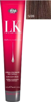 Крем-краска для волос Lisap Oil Protection Complex 5/26 (100мл, светло-каштановый пепельно-медный) - 