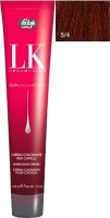 Крем-краска для волос Lisap Oil Protection Complex 5/4 (100мл, светло-каштановый махагоновый) - 