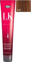 Крем-краска для волос Lisap Oil Protection Complex 6/26 (100мл, темный блондин пепельно-медный) - 