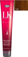 Крем-краска для волос Lisap Oil Protection Complex 7/07 (100мл, блондин натуральный бежевый) - 