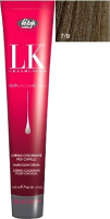 Крем-краска для волос Lisap Oil Protection Complex 7/9 (100мл, блондин коричневый холодный) - 