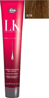 Крем-краска для волос Lisap Oil Protection Complex 8/78 (100мл, светлый блондин мокко) - 