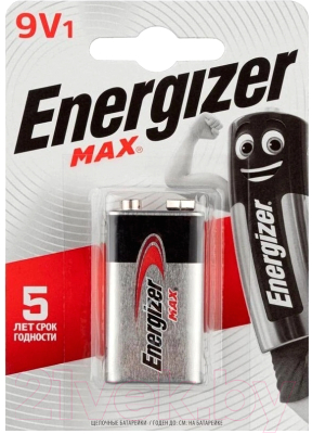 

Батарейка Energizer, Мax 522/9V / E301531801