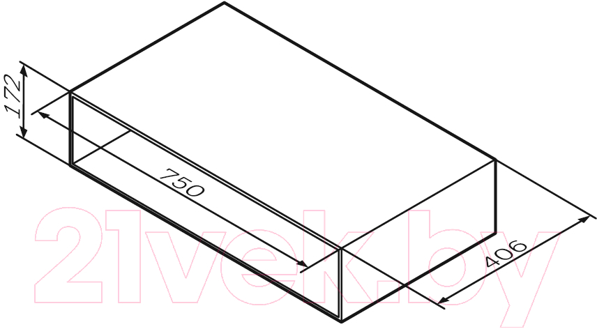 Консоль для ванной AM.PM Gem M90OHX0750NF