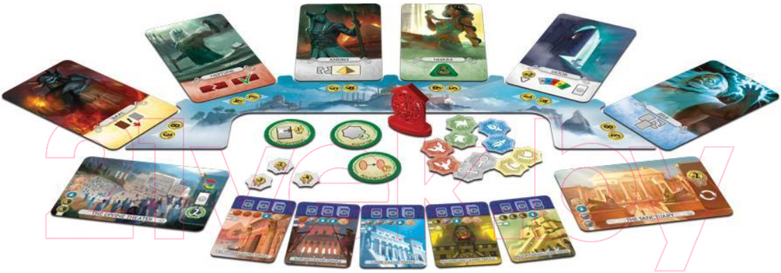 Дополнение к настольной игре Asmodee 7 чудес: Дуэль – Пантеон / БП-00000613